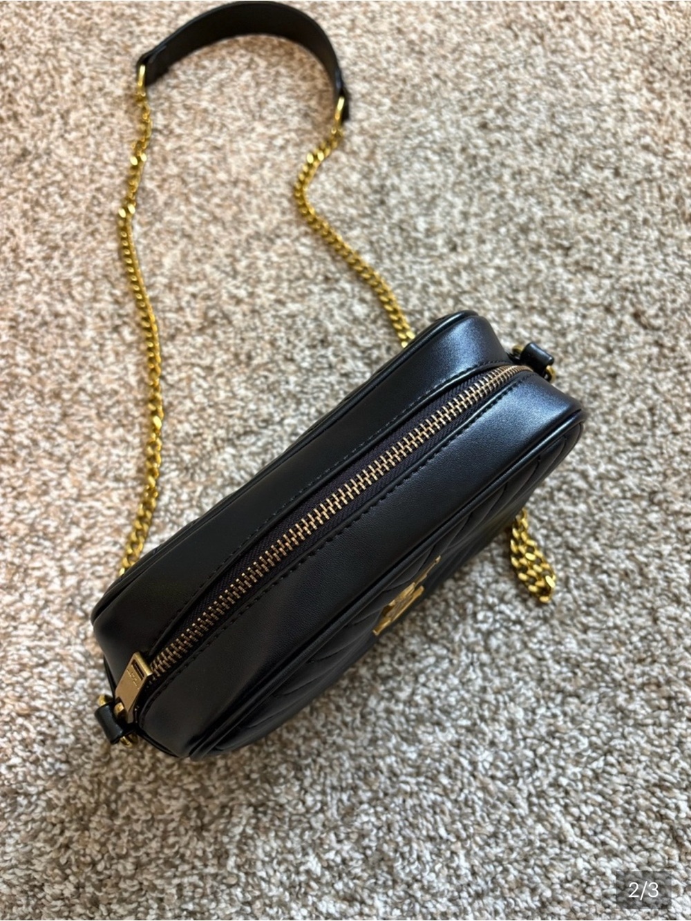 Camera Bag with Gold Chain - Picture 2 of 3